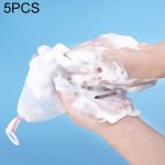 5 PCS Reinigungsmilch handgemachtes Seifenblasennetz