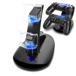 Controller Ladegerät Dock Led Dual USB PS4 Ladestativstation Cradle für Sony PlayStation 4 PS4 / PS4 PRO / PS4 Slim