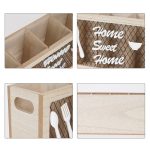 Aufbewahrungsbox für Küchengeschirr und Besteck aus Holz, Cutlery Storage Box – Bild 3
