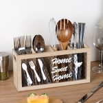 Aufbewahrungsbox für Küchengeschirr und Besteck aus Holz, Cutlery Storage Box – Bild 4