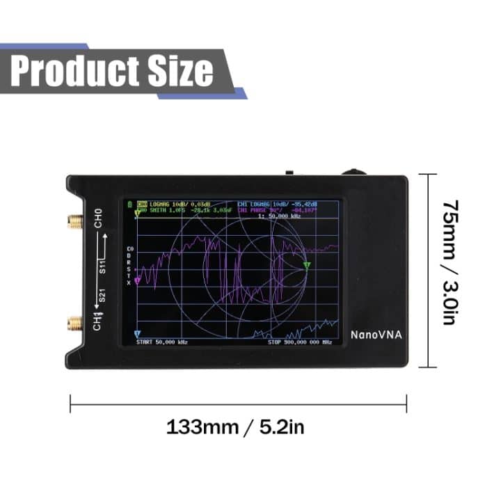 Nanovna-H4 4 Zoll Vollansicht LCD-Bildschirm 50kHz-1,5 GHz VNA HF-VHF UHF UV-Vektor-Netzwerkanalysator – Bild 3