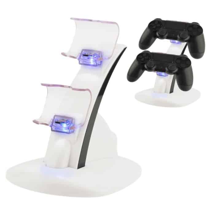 IPLAY LED Micro Dual Controller Halter Ladegerät 2 LED Micro USB-Griff Fast Charging Dock Station Stand Ladegerät für Xbox One Controller – Bild 1