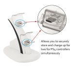 IPLAY LED Micro Dual Controller Halter Ladegerät 2 LED Micro USB-Griff Fast Charging Dock Station Stand Ladegerät für Xbox One Controller – Bild 4