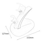 IPLAY LED Micro Dual Controller Halter Ladegerät 2 LED Micro USB-Griff Fast Charging Dock Station Stand Ladegerät für Xbox One Controller – Bild 5