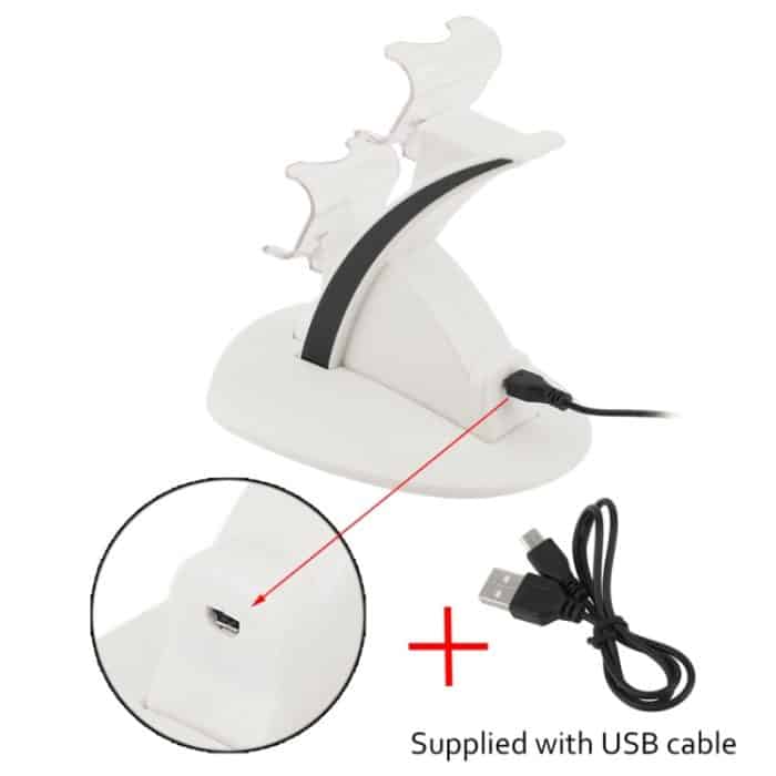 IPLAY LED Micro Dual Controller Halter Ladegerät 2 LED Micro USB-Griff Fast Charging Dock Station Stand Ladegerät für Xbox One Controller – Bild 6