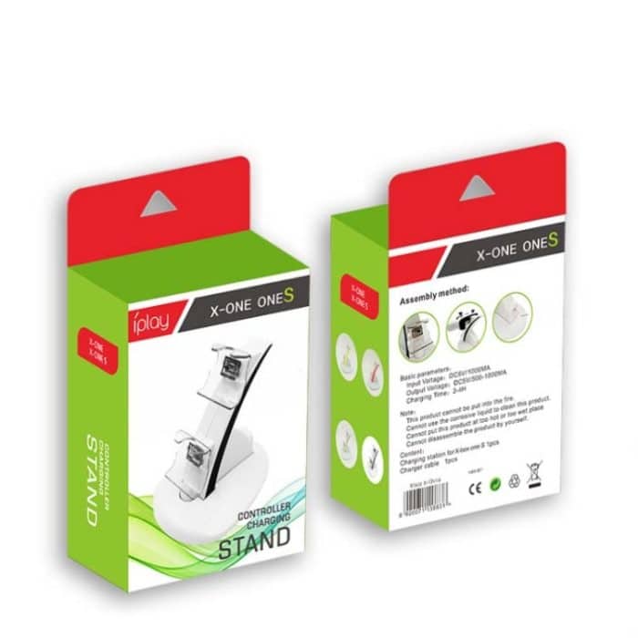 IPLAY LED Micro Dual Controller Halter Ladegerät 2 LED Micro USB-Griff Fast Charging Dock Station Stand Ladegerät für Xbox One Controller – Bild 7