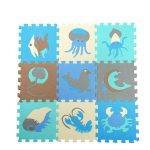9 PCS Spleißen Mobilisierung EVA Marine Schaum Matten Kinder Pädagogisches Spielzeug Puzzle Anti-skid Und Anti-herbst Kriechende Matte