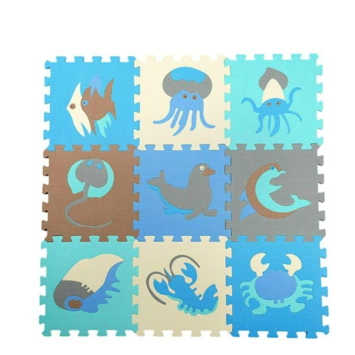 TBD060004401A.jpg 9 PCS Spleißen Mobilisierung EVA Marine Schaum Matten Kinder Pädagogisches Spielzeug Puzzle Anti-skid Und Anti-herbst Kriechende Matte – Bild 1