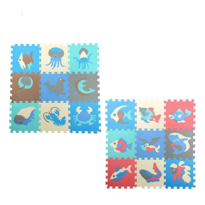 9 PCS Spleißen Mobilisierung EVA Marine Schaum Matten Kinder Pädagogisches Spielzeug Puzzle Anti-skid Und Anti-herbst Kriechende Matte – Bild 3