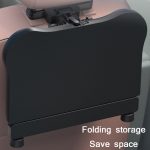 Autositzlehne, um 360 Grad drehbar, Esstischbrett, multifunktionales, zusammenklappbares Getränke-Computerregal, 360 Degree Rotating Black – Bild 4