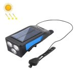 TG-ZX019 Solar-Fahrrad-Scheinwerfer-Taschenlampe, Nachtfahrten, starkes Licht, USB-Aufladung, regensicheres Licht, TG-ZX019 Blue