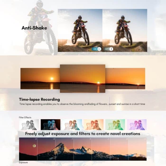 DC308 2,8-Zoll 4K HD Front- und Rück-Doppelkamera 16-fach Zoom Digitalkamera, US Plug, EU Plug, UK Plug, AU Plug – Bild 9