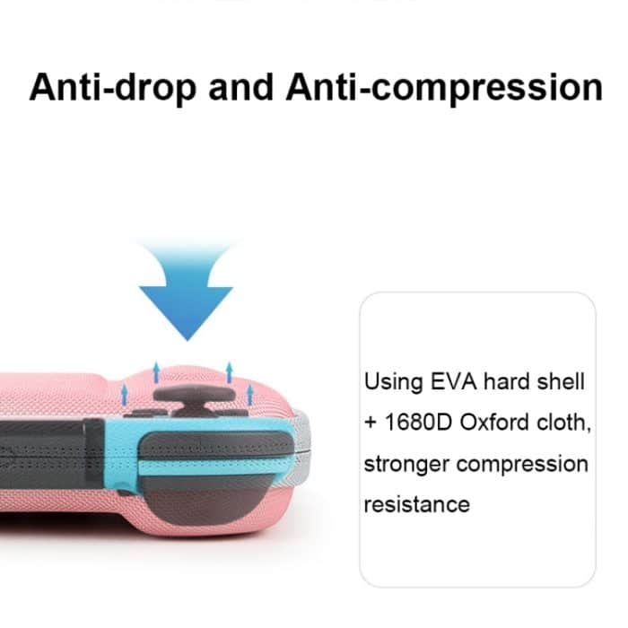 YK01 EVA-Hartschalen-Aufbewahrungstasche für Spielekonsolen mit Kartensteckplatz für Nintendo Switch, Green, Pink, Blue – Bild 6