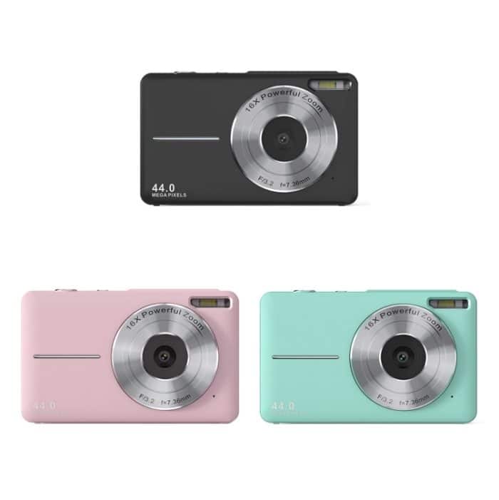 DC403L-AF 2,4-Zoll 16X Zoom HD Digitalkamera Mini Kinder Fotokamera, US Plug, UK Plug, EU Plug – Bild 2