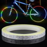 5 Rollen Fahrrad Mountainbike Motorrad Aufkleber Auto Kontur Reflektierende Aufkleber Nachtreiten Reflektierende Aufkleber, 2 x 800cm