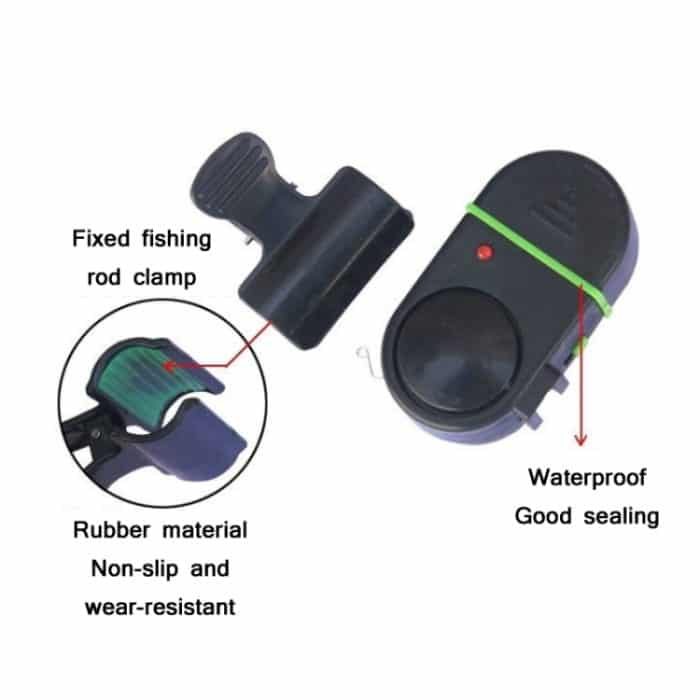 3 Stück wasserdichte Angel-Alarmrute, elektronische Fischglocke, Waterproof Fishing Alarm – Bild 4