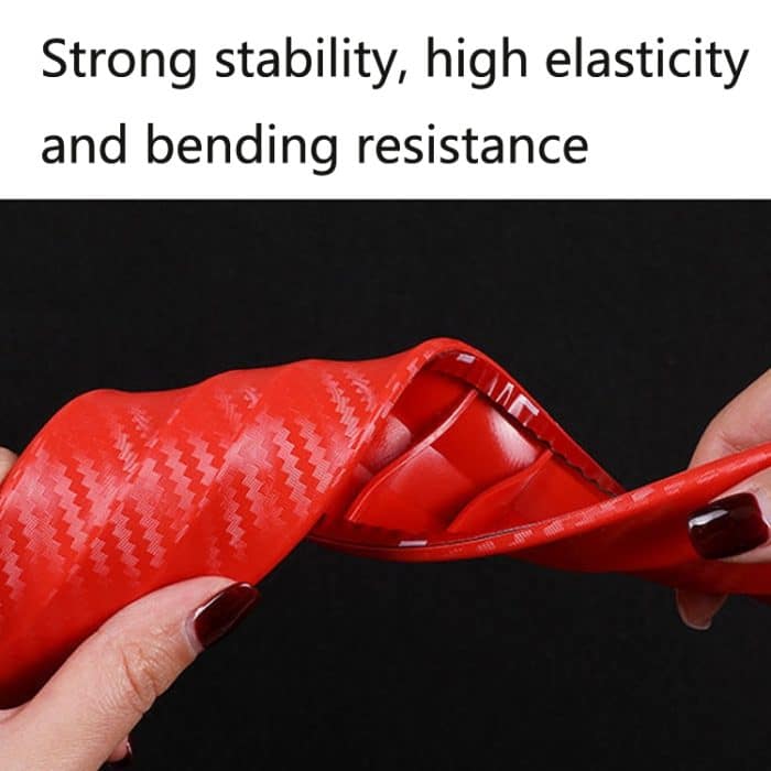 4 Paar Anti-Kollision- und Anti-Kratz-Streifen für Auto-Front- und Heckstoßstange, Karosserie-Kratzdekorationsaufkleber, Farbe:, Black, White, Red, Gray – Bild 5