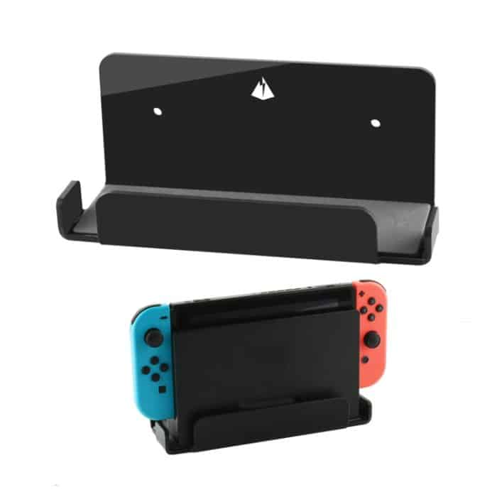 TBD0601609901A.jpg Spielkonsole Wandaufbewahrungshalterung Spielkonsolenzubehör Lagerregal für Nintendo Switch, Acrylic Black, Acrylic Transparent – Bild 1