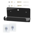 Spielkonsole Wandaufbewahrungshalterung Spielkonsolenzubehör Lagerregal für Nintendo Switch, Acrylic Black, Acrylic Transparent – Bild 7