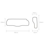 LD-007 Space Memory Foam Schmetterlingskissen Schlaf-Nackenkissen, 61×35×11/6.5cm – Bild 3