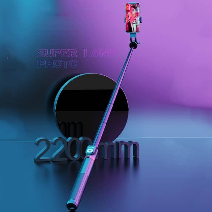 Um 360 Grad drehbarer, faltbarer Bluetooth-Selfie-Sticks-Live-Ständer, Spezifikationen:, P220 TK (Double Clip), P225 TK (Double Clip) – Bild 7