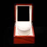 1+0 Automatic Strings Uhrenbox, Uhrenstreuer aus lackiertem Palisanderholz, US-Stecker, Single, Rosewood Grain – Bild 2