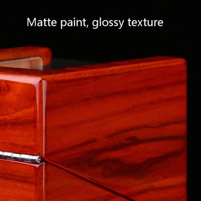 1+0 Automatic Strings Uhrenbox, Uhrenstreuer aus lackiertem Palisanderholz, US-Stecker, Single, Rosewood Grain – Bild 4