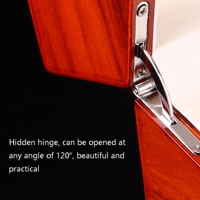 1+0 Automatic Strings Uhrenbox, Uhrenstreuer aus lackiertem Palisanderholz, US-Stecker, Single, Rosewood Grain – Bild 6