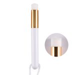 6-teilige Nasenwaschbürste mit weichem Haar zum Entfernen von Mitessern und zur Tiefenreinigung der Nasenporenschrumpfungs-Reinigungsbürste, Flat Head White Gold, Flower Head White Gold, Protruding Head White Gold, Flat Head  White Silver...