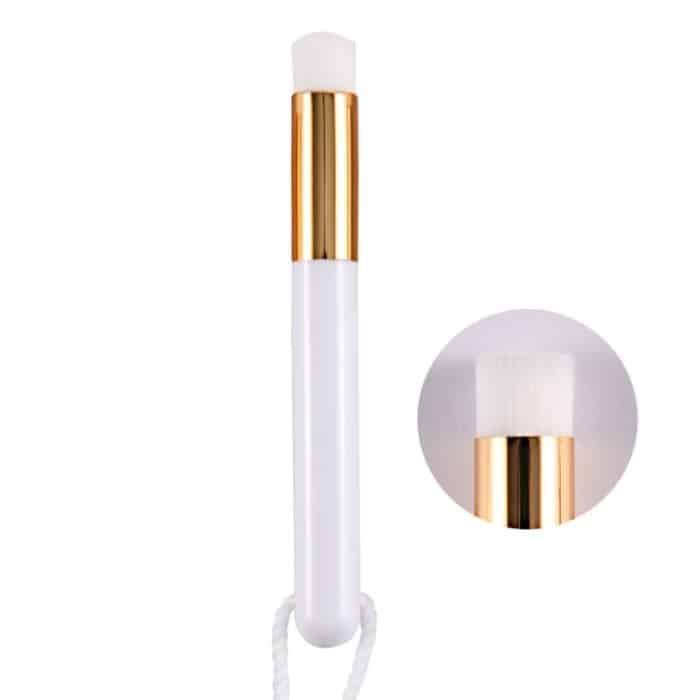 6-teilige Nasenwaschbürste mit weichem Haar zum Entfernen von Mitessern und zur Tiefenreinigung der Nasenporenschrumpfungs-Reinigungsbürste, Flat Head White Gold, Flower Head White Gold, Protruding Head White Gold, Flat Head  White Silver... – Bild 1