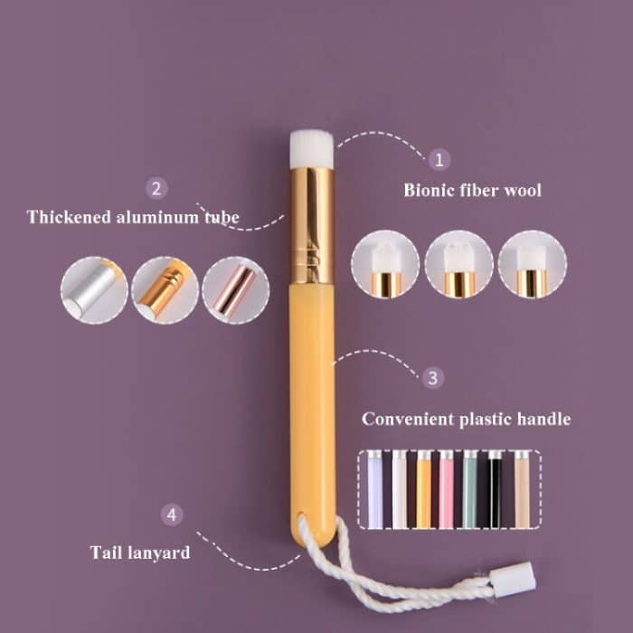 6-teilige Nasenwaschbürste mit weichem Haar zum Entfernen von Mitessern und zur Tiefenreinigung der Nasenporenschrumpfungs-Reinigungsbürste, Flat Head White Gold, Flower Head White Gold, Protruding Head White Gold, Flat Head  White Silver... – Bild 4