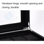 6+3 PU-Uhren-Brillenetui, Kohlefaser-PU-Haut-Uhrenbox, Sonnenbrillen-Box, 6 + 3 Brown, 6 + 3 Black – Bild 6