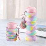 Faltbarer Wasserbecher aus Silikon, tragbar, für Outdoor-Sportarten, große Kapazität, einziehbarer Reisebecher, 350ml – Bild 2