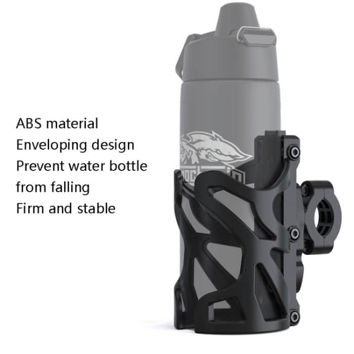 SMCP5456 Motorrad-Getränkehalter, Fahrrad-Becherhalter, Wasserkocher, Rahmen, modifiziertes Zubehör, With Pipe Clamp (Black), With Pipe Clamp (Titanium) – Bild 3