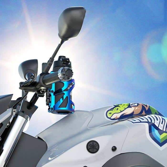 SMCP5456 Motorrad-Getränkehalter, Fahrrad-Becherhalter, Wasserkocher, Rahmen, modifiziertes Zubehör, With Pipe Clamp (Black), With Pipe Clamp (Titanium) – Bild 5