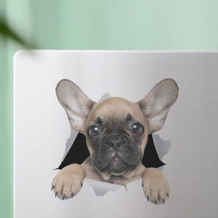 4 PCS Persönlichkeit Welpen 3D Auto Aufkleber Wasserdichte Auto Körper Block Kratzer Simulation Aufkleber – Bild 5