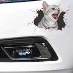 4 PCS 3D Simulation Tier Persönlichkeit Auto Aufkleber Glas Auto Tür Kratzer Dekorative Okklusion Aufkleber, Dog Head 2, Cat Style 1, Cat Style 2, Cat Style 4, Cat Style 5, Cat Style 6 – Bild 4