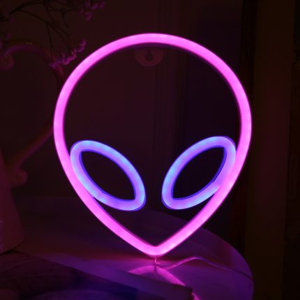 Personalisiertes LED-Neon-Dekorationslicht, Modellierungslicht, USB-Batteriebox, doppelter Zweck, Spezifikation:, Alien, Planet, Rocket