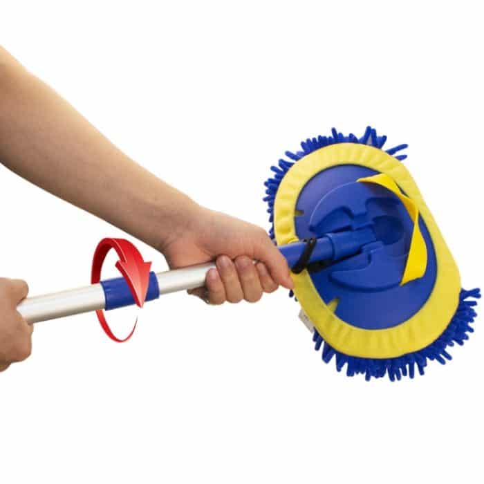 Chenille-Wasserbürste, Teleskop-Rotationswalzenbürste, Reinigungsmopp, Rotary Royal Blue – Bild 4