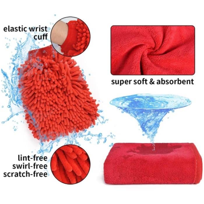 Autowasch-Reinigungsbürste, elektrische Bohrmaschinen-Bürstenkopf-Reinigungsbürste, Reifen-Reinigungsbürste, 19 in 1 – Bild 5