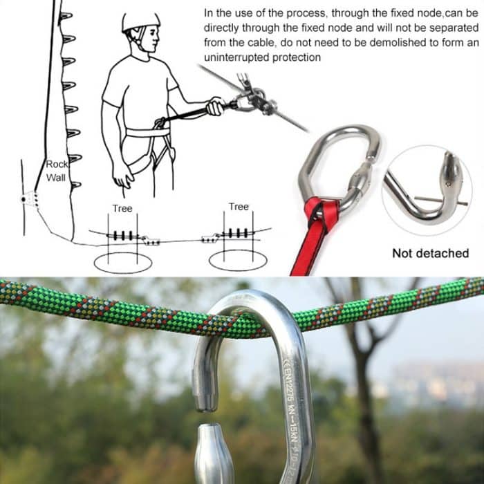 XINDA XD-Q9692 Edelstahl-Baum-Abenteuerschutz-Hauptschloss-Versicherungsschnalle, XINDA XD-Q9692 – Bild 7