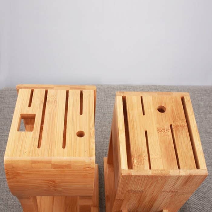 Haushaltsküche Multifunktionales Massivholzmesser-Aufbewahrungsregal, Spezifikation:, N-type Tool Holder, R-type Tool Holder – Bild 2