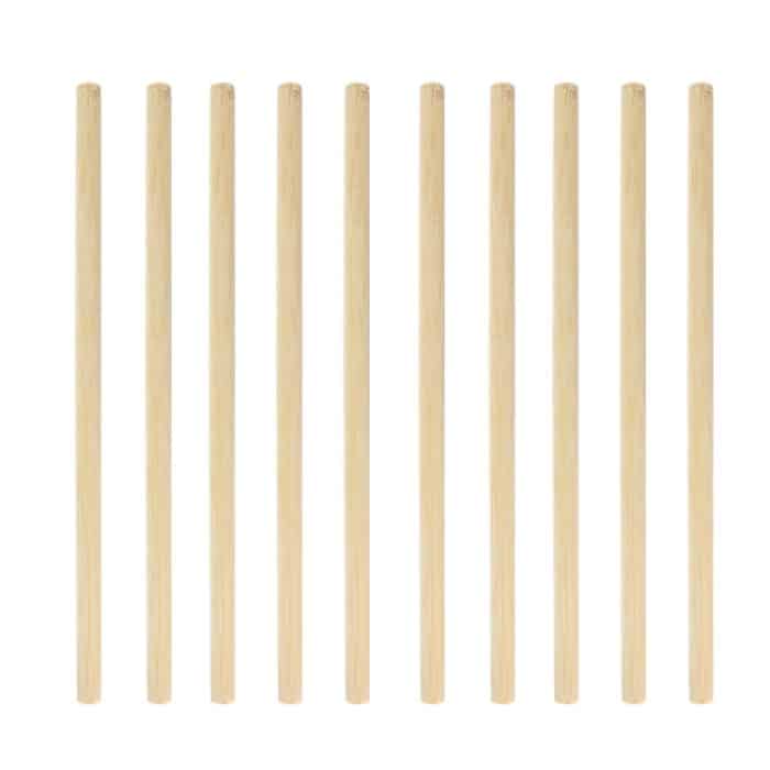 TBD0601666901.jpg 10 Stück Saft, Kaffee, Perlen, Milchtee, natürlicher, abbaubarer Bambusstrohhalm, Stil:, 20cm Flat, 20cm Oblique – Bild 1
