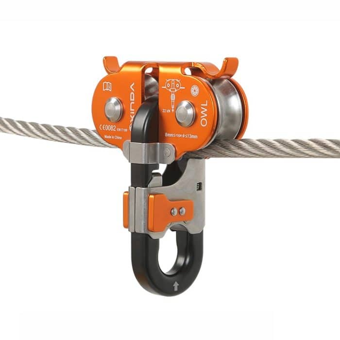 XINDA XD-Q9751 Outdoor-Dschungelseil-Overhead-Crossing-Tandem-Doppelrolle, XINDA XD-Q9751(Orange), XINDA XD-Q9751(Gray) – Bild 7