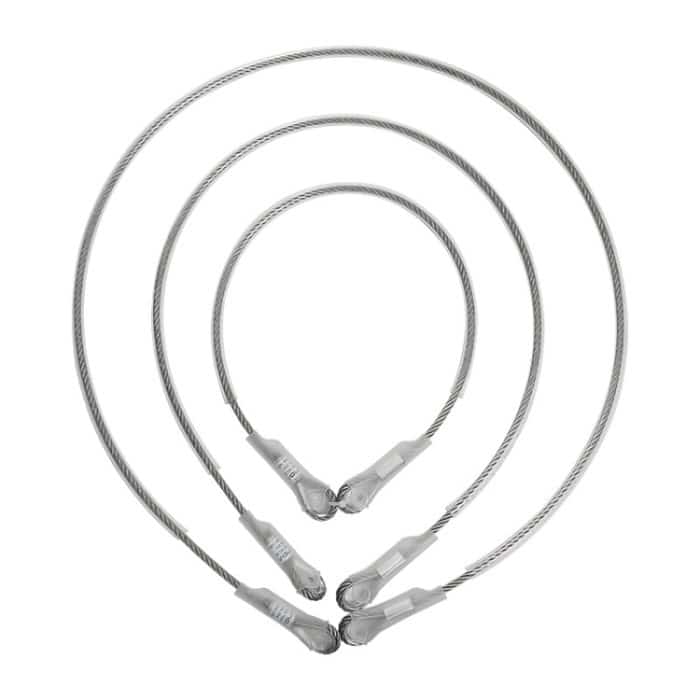 XINDA XD-S9852 Stahlkabel-Ankerpunkt, Klettern, Luftarbeit, Rettung, Stahldrahtseil, Größe:, 100cm, 150cm, 200cm – Bild 2