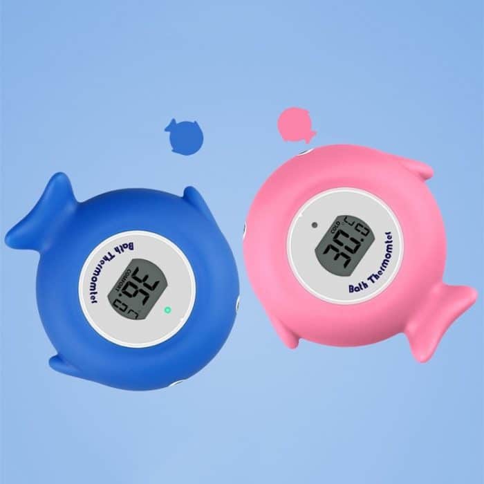 2 Stück Little Fish Baby Badewanne Elektronisches Thermometer Badewanne Pool Wasserthermometer – Bild 2