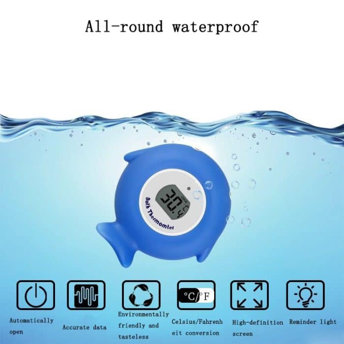 2 Stück Little Fish Baby Badewanne Elektronisches Thermometer Badewanne Pool Wasserthermometer – Bild 4