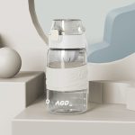 8012 Outdoor-Sportbecher mit großer Kapazität, stoßfester Fitness-Wasserkocher, Kapazität:, 500ml (Pearl White), 500ml (Black Gray), 500ml (Storm Purple), 500ml (Storm Orange), 500ml (Storm Green)