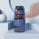 8012 Outdoor-Sportbecher mit großer Kapazität, stoßfester Fitness-Wasserkocher, Kapazität:, 500ml (Storm Blue), 920ml (Pearl White), 920ml (Storm Orange), 920ml (Storm Green)