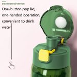 8012 Outdoor-Sportbecher mit großer Kapazität, stoßfester Fitness-Wasserkocher, Kapazität:, 500ml (Storm Blue), 920ml (Pearl White), 920ml (Storm Orange), 920ml (Storm Green) – Bild 5